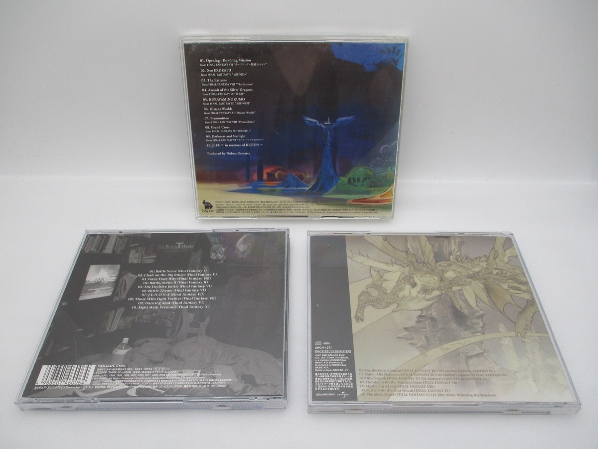 FINAL FANTASY Compilation Album THE BLACK MAGES 3CDs Japan Nobuo