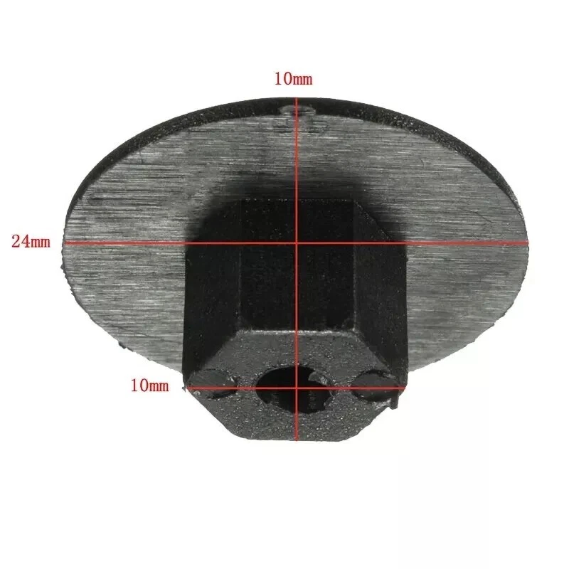 Tuerca de plástico auto roscada de 4,2 mm 50 piezas para Mercedes BMW A2019900050 Foto 3 de 4