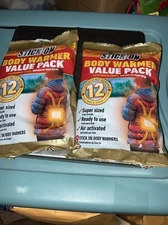 16 HotHands Stick On Body Warmers Super Sized Air Activated Hunt Fish Ski Skate