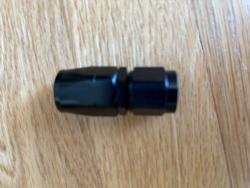 Straight Aluminum Fitting, Hose End, Straight, -6 AN Hose to Female -6 AN Black - Picture 3 of 4