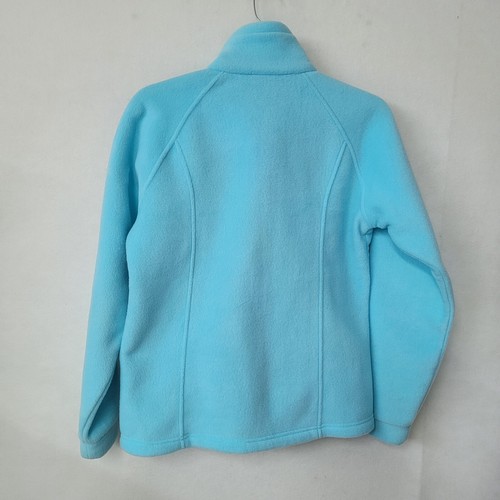 Columbia Jacket Girls 14/16 Turqouise Blue Benton Springs Fleece Full Zip Pocket - Picture 9 of 12
