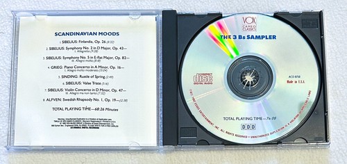 Scandinavian Moods Alfven Sibelius Finlandia Grieg Sinding CD VOX Cameo Classics - Imagen 3 de 4