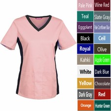 Women's V-Neck Scrub / Nursing Uniforms/ Medical Scrubs Top