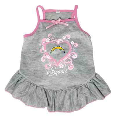 LOS ANGELES CHARGERS DOG CAT PINK CHEERLEADER DRESS CHOOSE SIZE