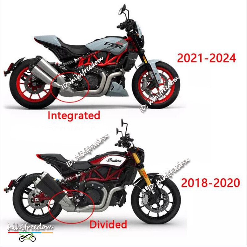 For Indian FTR1200 2018-2024 Titanium Exhaust Header Mid Link Pipe