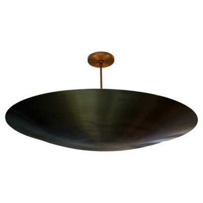 Large Alta Brass Dome Chandelier 30 inch Ceiling Light Fixture Brass Light Lamp