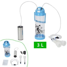 3L Vacuum Cow Milking Machine Electric Milker With Pulsation Vacuum Pump
