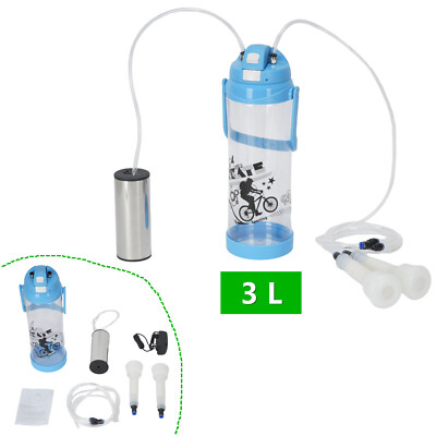 3L Vacuum Cow Milking Machine Electric Milker With Pulsation Vacuum Pump