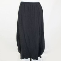 Ic Collection By Connie K Rouched Textured Black Skirt Xxl, 1x Made In Usa Ic Collection By Connie K Rouched Textured Black Skirt Xxl, 1x Made In Usa