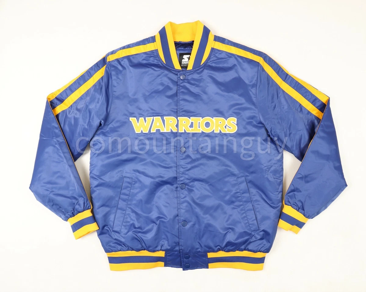 warriors warm up jacket black