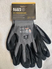 2 Brand New Pair Klein Tools 60197 Work Gloves, Cut Level 2 Touchscreen, X-Large