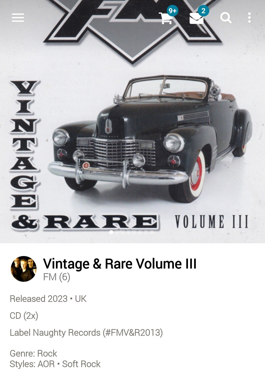 FM ~ Vintage & Rare III Unreleased Trks 💿LAST COPY🎸 2xCD 2023 AOR MelodicRock