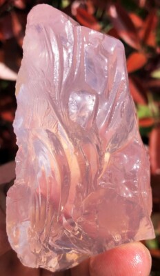 168.7g TOP!!! Natural Gemstone Rose Quartz Ice Transparent Collectables ie2267