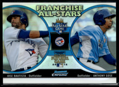 2012 Bowman Chrome Franchise All-Stars #FAS-BGO Bautista, Gose Jays Refractor