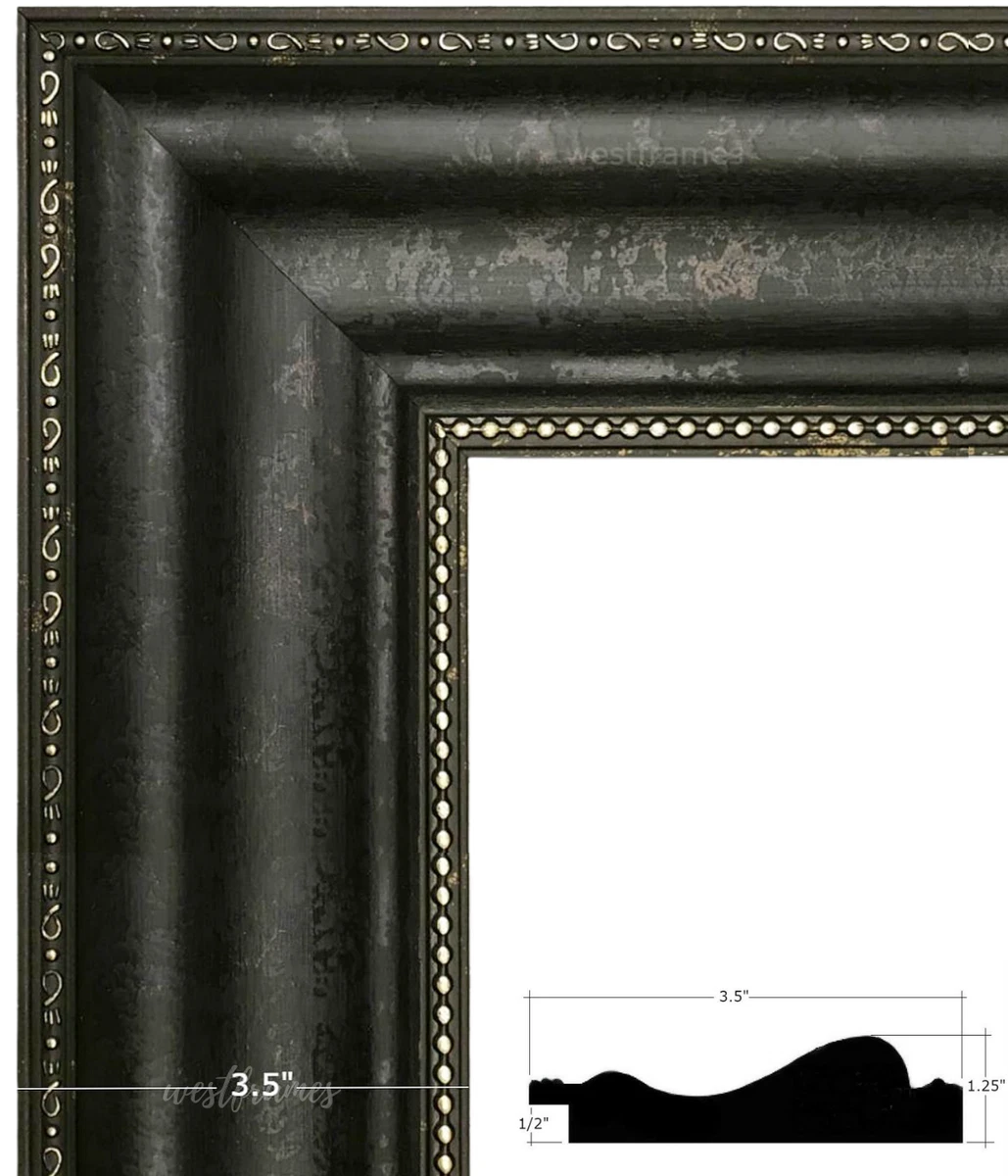 Black Distressed Picture Frames