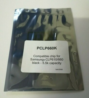 Schwarz Toner Reset Chip für Samsung CLP-C660 CLP-610 CLP-660 Drucker