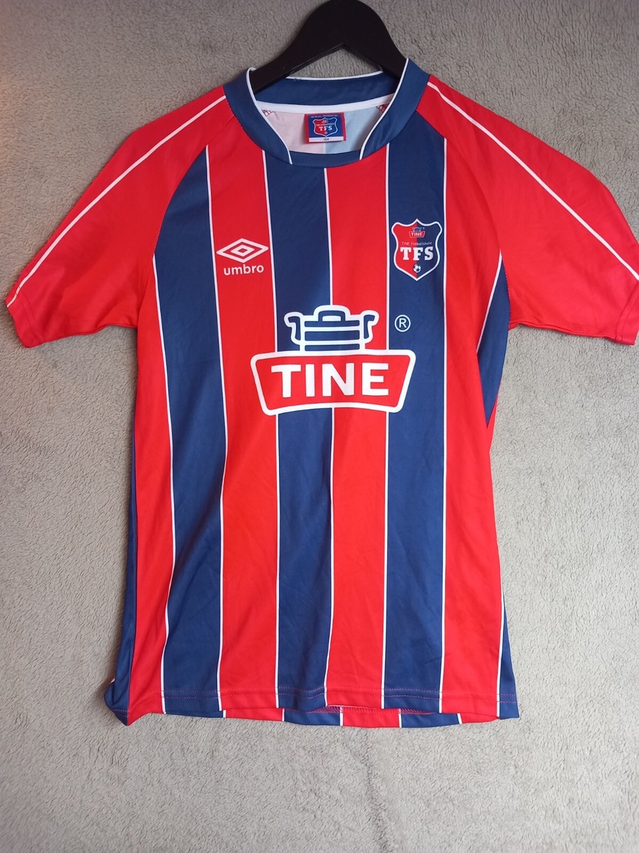 TINE FOOTBALL SKOLE NORWAY FOOTBALL SHIRT JERSEY UMBRO SIZE 164
