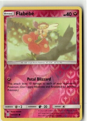 2019 SUN & MOON COSMIC ECLIPSE Flabebe 150/236 Reverse Holo