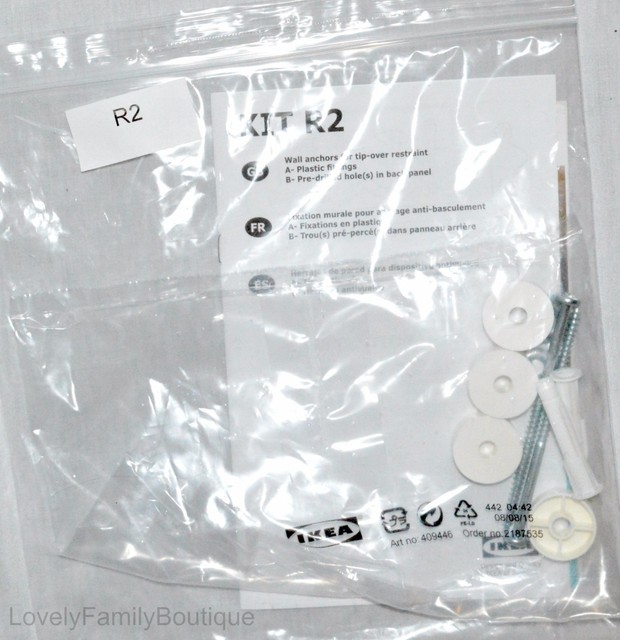 IKEA Tip Over Restraint and Wall Anchor Kit R2 Wall Anchor Kit Safety X2 eBay