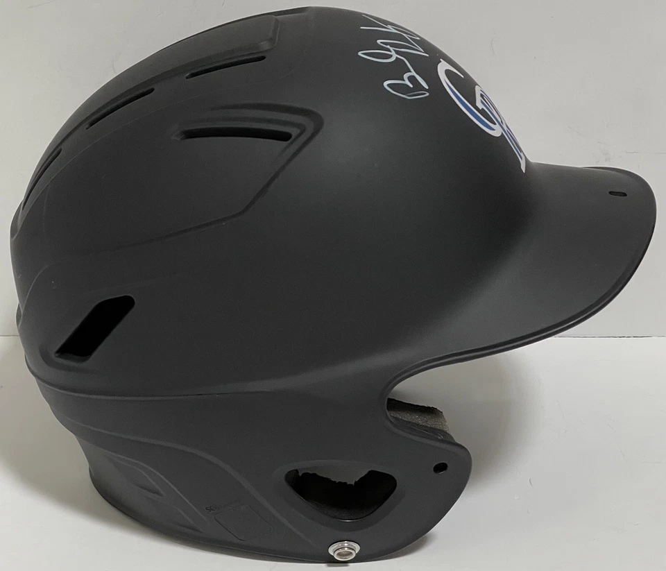 Brendan Rodgers Signed Autographed Colorado Rockies F/s Batting Helmet PSA/DNA - Image 3 of 4