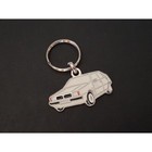 Schlüsselanhänger Profil Lancia Delta, HF Turbo GT ie LX Integrale (weiß)