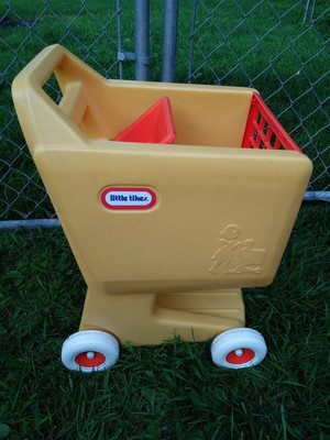 little tikes yellow shopping cart