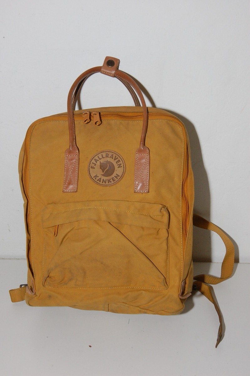 Fjallraven Kanken Unisex Mustard Laptop Backpack 13