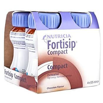 4 x Forti sip Compact Chocolate (4 x 125ml) - Total 16 x 125ml - NEW STOCK