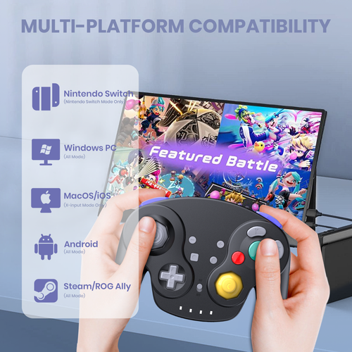 Wireless NGC Style Pro Controller for Switch/ Switch OLED/ Windows/ Mac/ Steam - Afbeelding 18 van 25