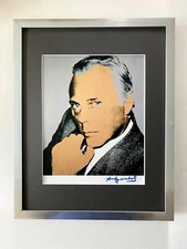 ANDY WARHOL + 1984 SIGNED GIORGIO ARMANI PRINT MATTED 11X14 + BUY IT NOW!