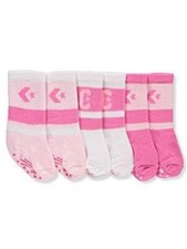 NEW KIDS GIRLS CONVERSE PINK 3 PACKS SOCKS GRIPPY 3C-7C SHOE 6-12M