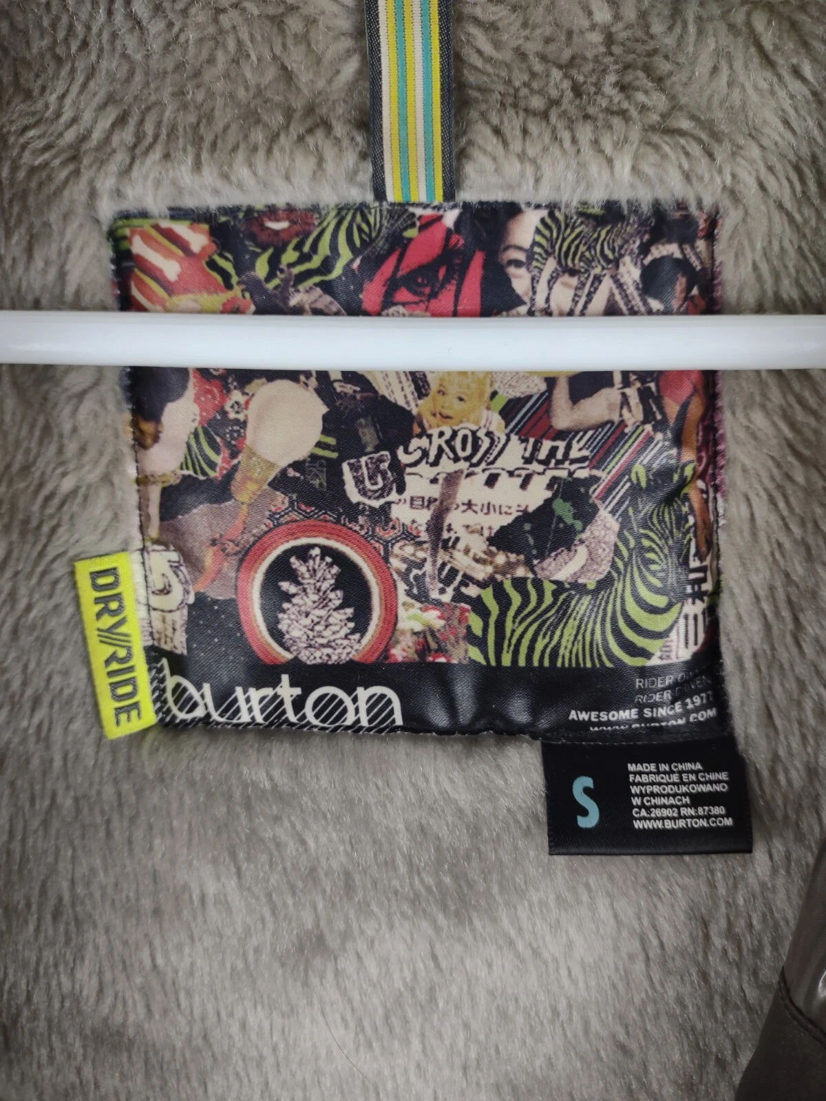 burton dry-ride dream plaid eu jacket