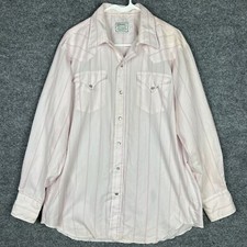 Vintage H Bar C California Ranchwear Pearl Snap Western Shirt Size 17-34