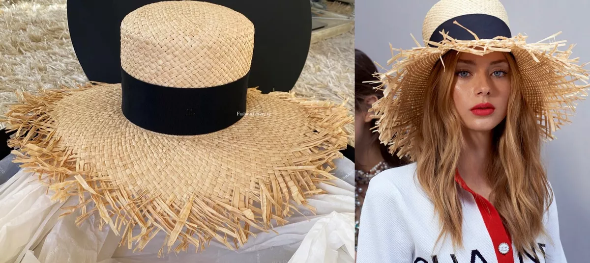 CHANEL 2023 SS Blended Fabrics Bucket Hats Wide-brimmed Hats