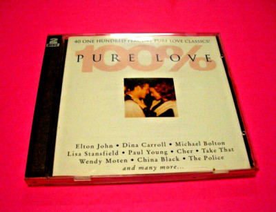 100% PURE LOVE - VARIOUS ARTISTS - 2 DISCS - 1994 - TELSTAR - ENGLAND MADE - VG