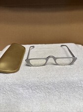 Vintage Liberty 6 USA Metal Silver Color Frame Eyeglasses  