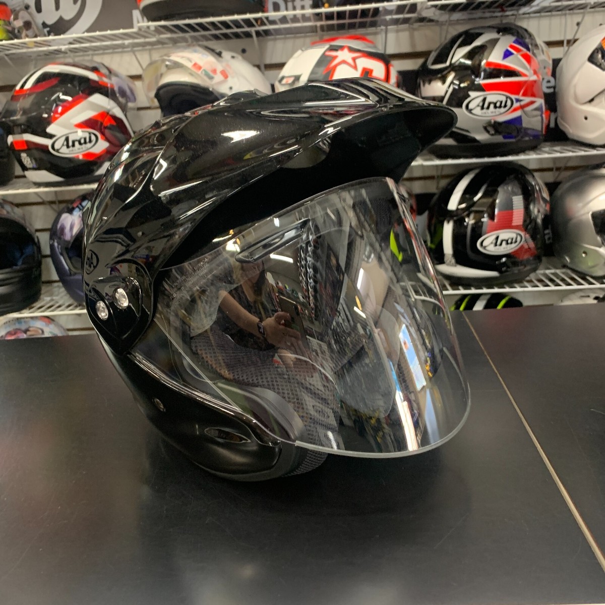 Arai Motorcycle Helmet CT-Z Diamond Black Small Open Box