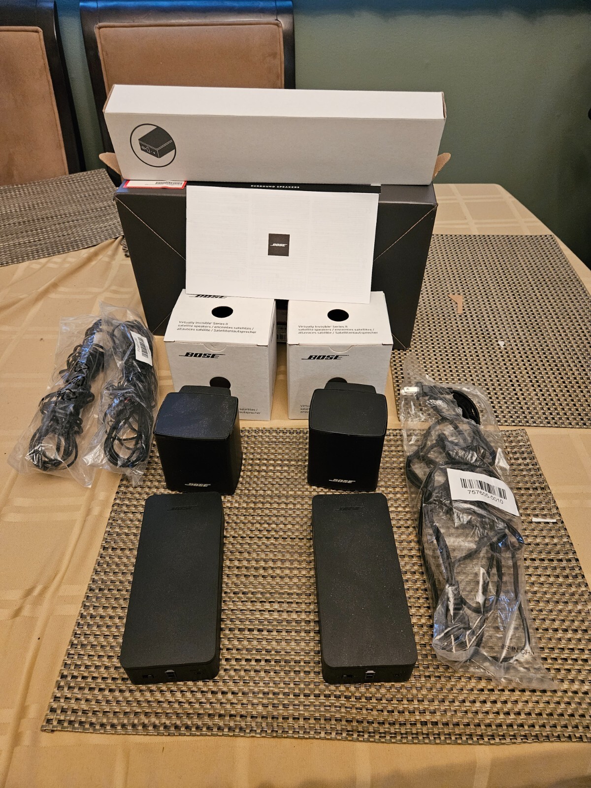 Bose Wireless Surround Speakers 8092811100 Black 17817799515 eBay