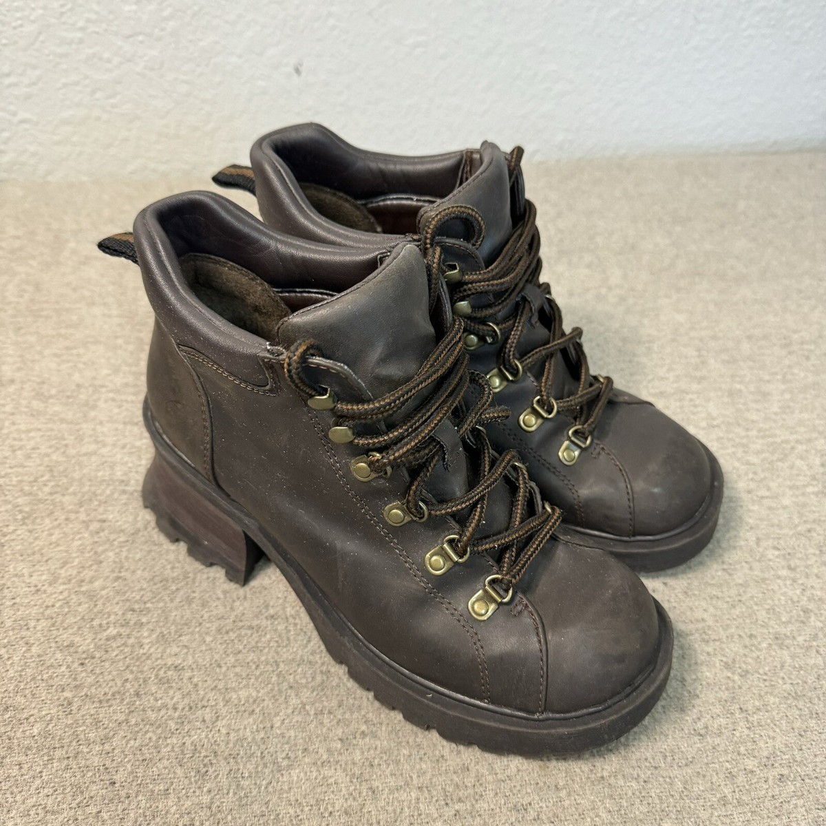 靴 00s unknown lace up boots leather grunge 00s unknown lace up boots leather grunge