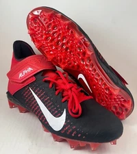 Nike Alpha Menace Pro 2 Mid Football Cleat Red Black BV3945-600 Men’s Size 14