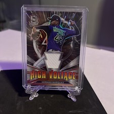 2021 Panini Spectra - High Voltage Jerseys Hyper Prizm #HV-GM German Marquez /75