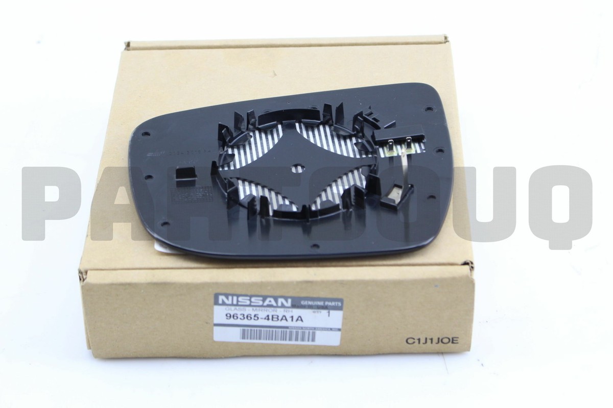 963654BA1A Genuine Nissan DOOR MIRROR GLASS RH 96365-4BA1A | eBay