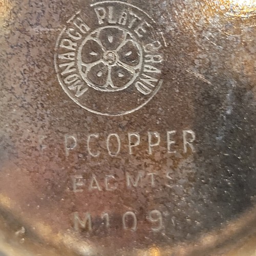 Vintage Monarch Plate Brand E.P. Copper lead MTS M109 Footed Sugar & Creamer set - Picture 17 of 17