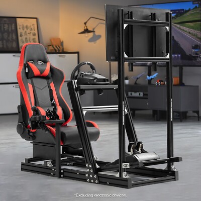 Marada F1 Racing Simulator Cockpit With Display Stand Seat Fit Logitech G29 G920