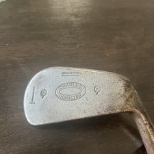 Hickory Wood Mashie Niblick Golf Club DEEP GROOVE Charles Johnston Accurate
