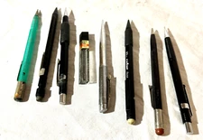Vintage Lot of 7 Mechanical Pencils, Pentel, Scripto, Sanford, TaxL
