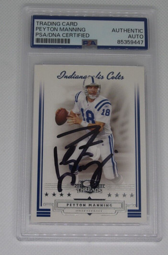 Peyton Manning signed autographed PSA DNA slabbed Donruss Indianapolis Colts QB