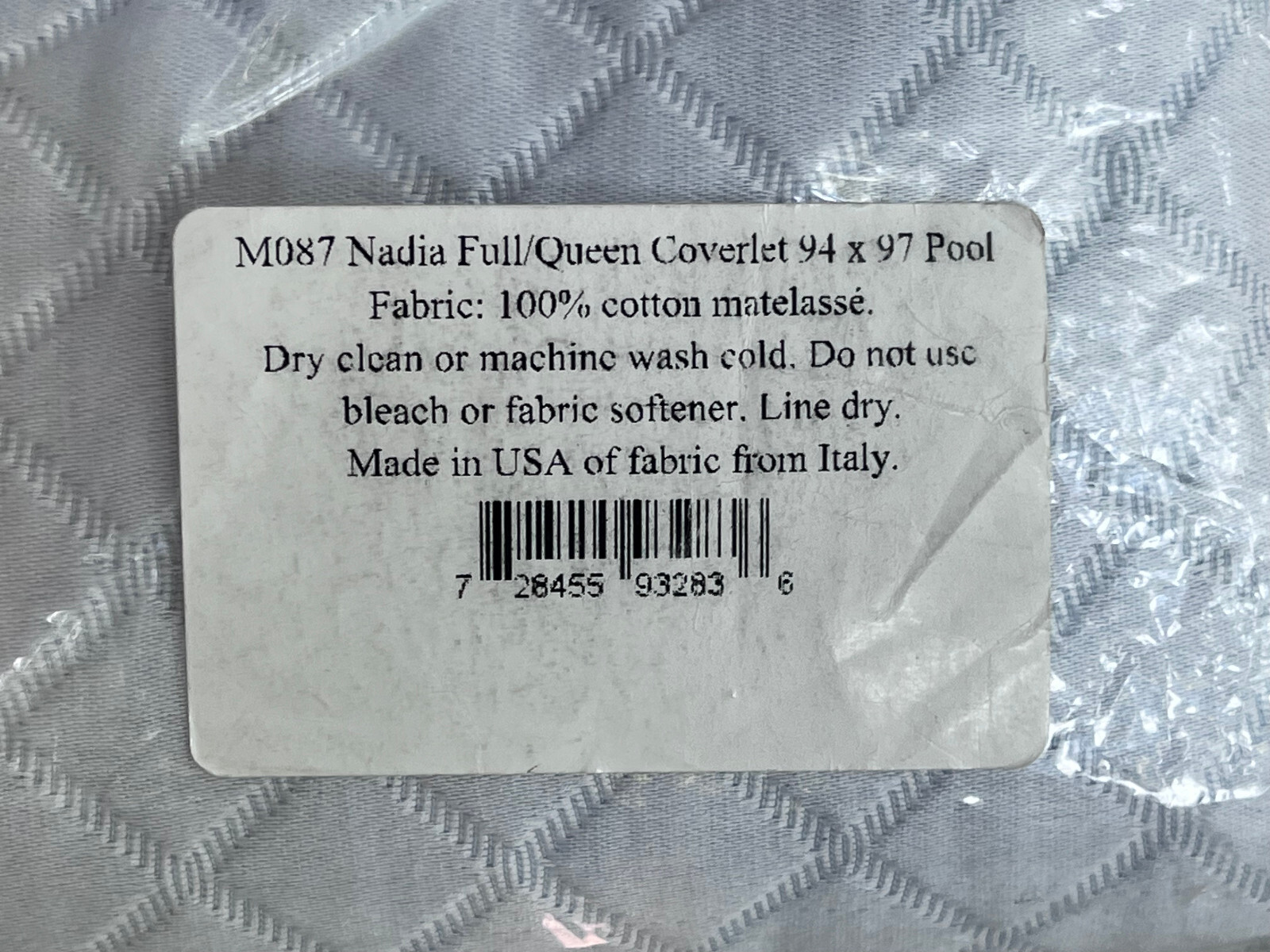 Matouk Nadia 500 Thread Count Egyptian Cotton FULL / QUEEN Coverlet Pool for sale online eBay
