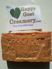 25 BARS RAW GOAT MILK SOAP CINNAMON CASSIA OATMEAL  HONEY ESSENTIAL OIL CHEAP
