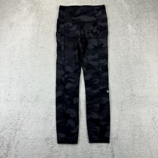Lululemon Fast Free Tight Size 4 Black Camo 25" Pockets Non-Reflective Gym